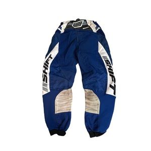 Shift Mx Motocross Pants 32 Blue Yamaha Y2K White ShiftMX Moto Dirtbike Quad